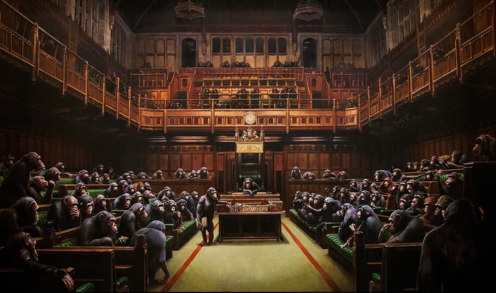 Banksy 'Chimpanzees In The House' Picture Sells For £9.9m