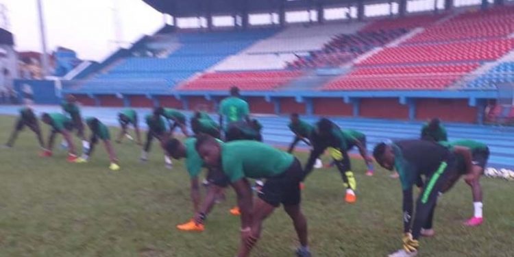 CHAN Qualifier: Eagles Train Behind Closed Doors For Togo