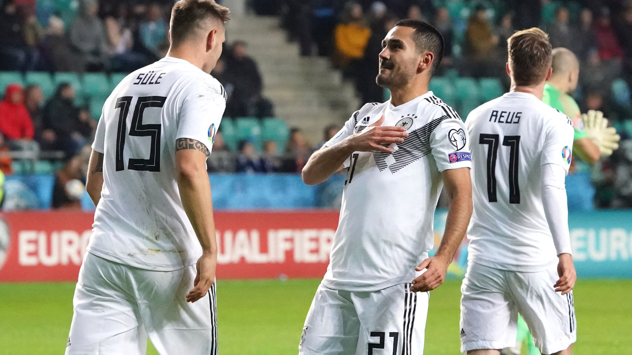 Gundogan Leads 10 - Man Germany To Beat Estonia 3 - 0