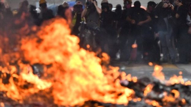 Police Shoot Hong Kong Protester At China's 70th Birthday