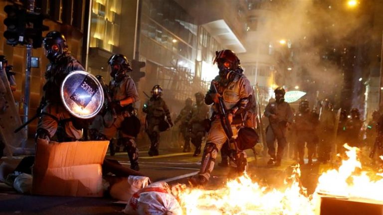 Hong Kong Police Fire Tear Gas To Break Up Rally