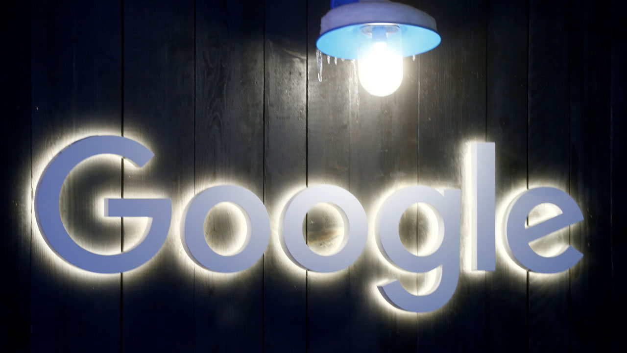 FILE PHOTO: The logo of Google is seen in Davos, Switzerland Januar 20, 2020. Picture taken January 20, 2020. REUTERS/Arnd Wiegmann/File Photo