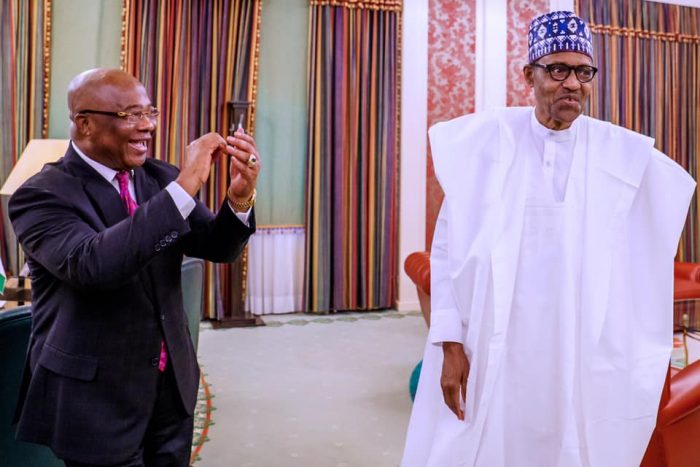 Uzodinma with President Muhammadu Buhari
