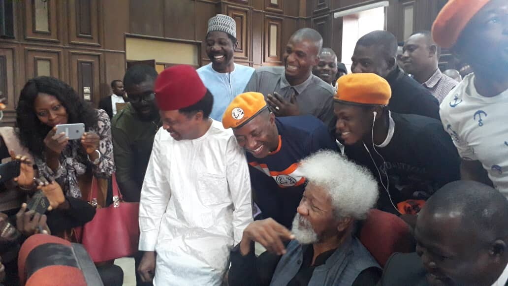Wole Soyinka, Shehu Sani in court.