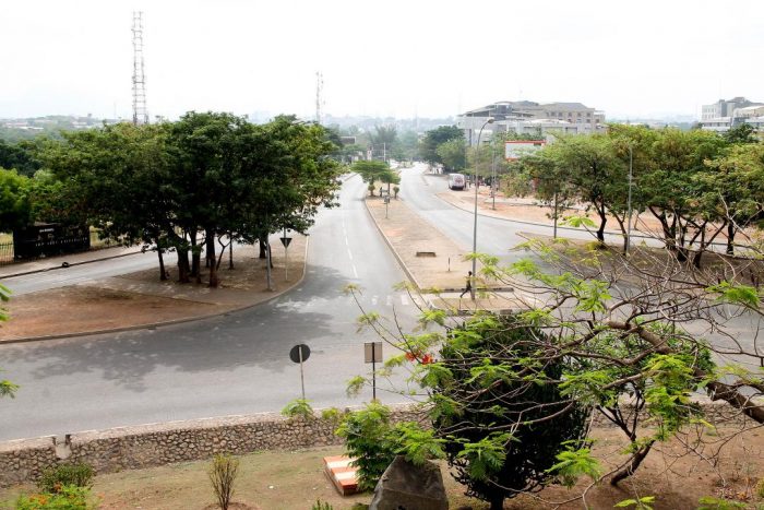 Abuja Roads Empty As Lockdown Bites