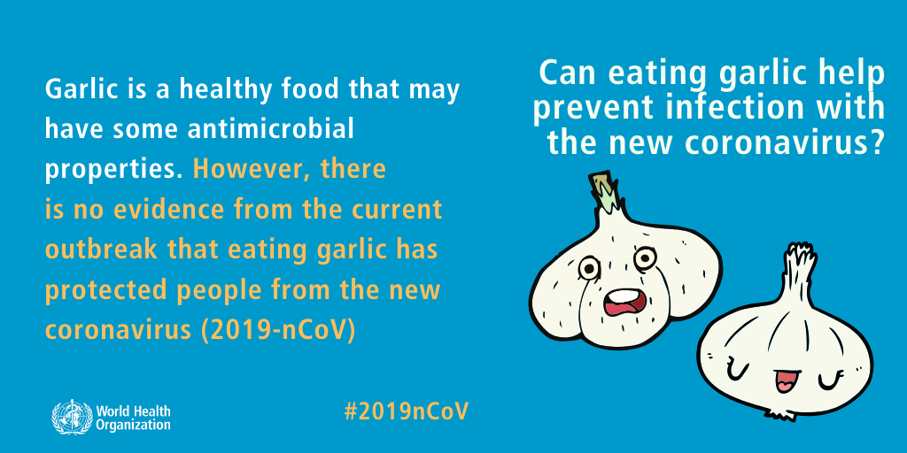 Eating Garlic, Hand Dryer - WHO Busts 15 Coronavirus Myths