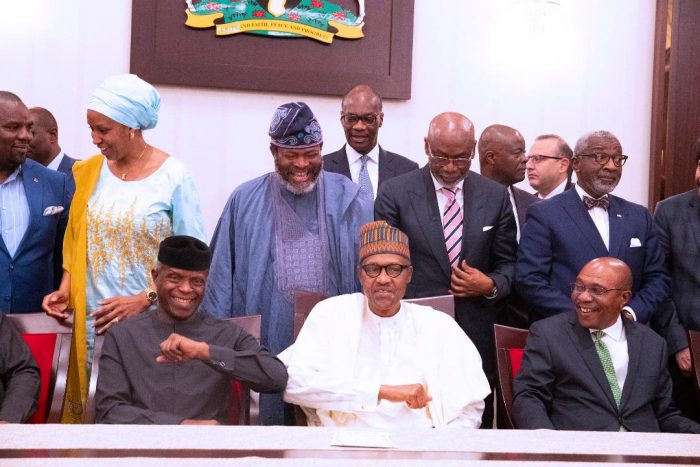 How Buhari, Osinbajo Now Greet In Aso Rock