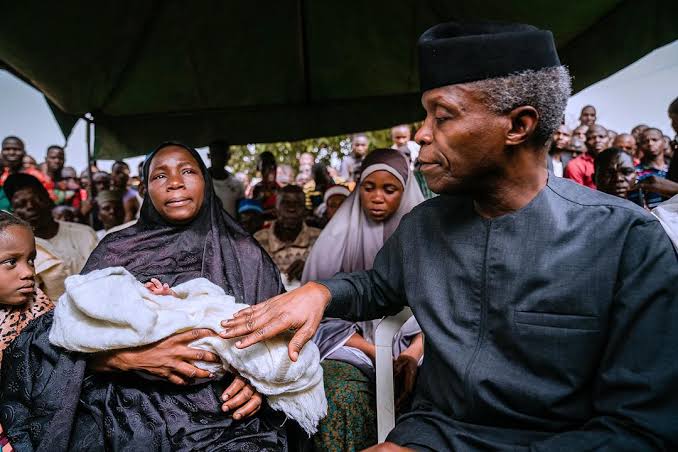Osinbajo Visits Late Escort Rider’s Family