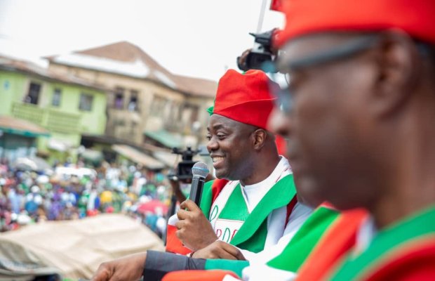 Reports Show That Atiku’s Son Attended Ibadan PDP Rally