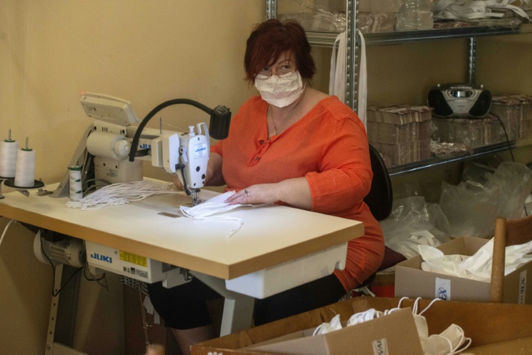 Sewing Face Masks Goes Viral In Europe
