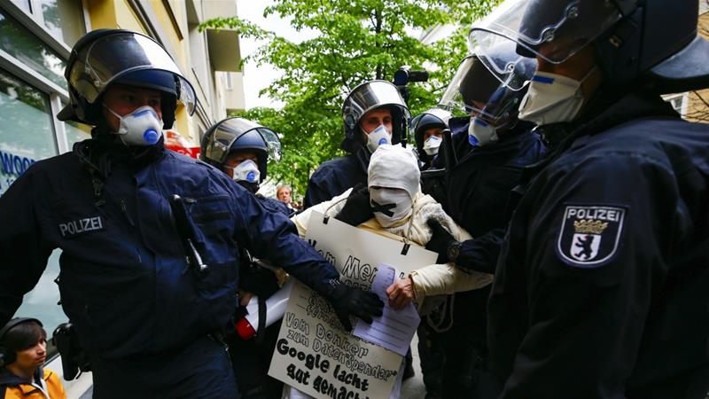 Germany - Dozens Arrested In Anti-Lockdown Protest