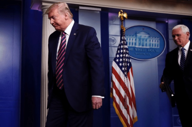 Trump Storms Out Of Coronavirus Briefing After Backlash