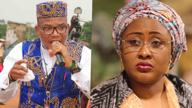 Aisha Buhari Will End Up In Jail – Nnamdi Kanu