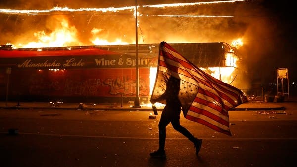 George Floyd - Rioters Burn Down Police Building As Protests Spread