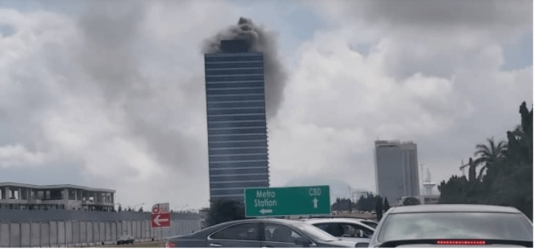 Breaking - Fire Guts World Trade Centre In Abuja