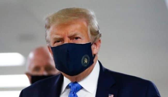Donald Trump Finally Wears Mask In Public