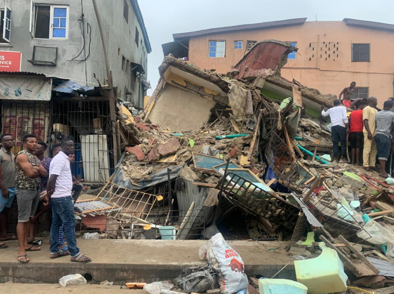 One killed as 3-storey building collapses in Lagos