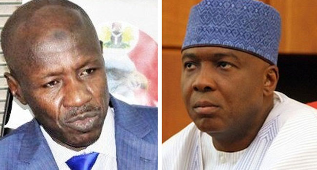 Saraki opens up on why Magu was after him