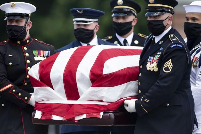 US civil rights icon John Lewis lying in state at Capitol