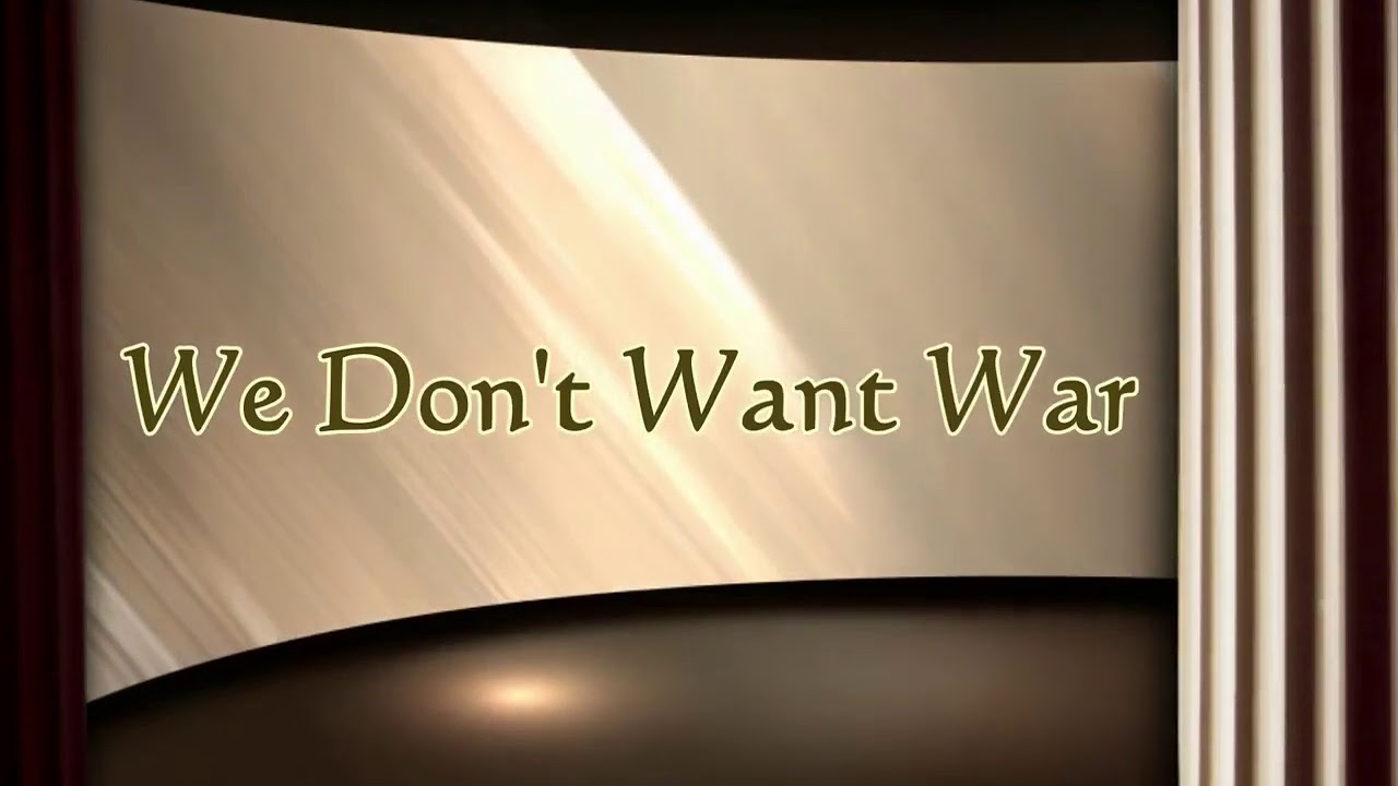 We Don't Want War - Eduano Obani Sings About Referendum