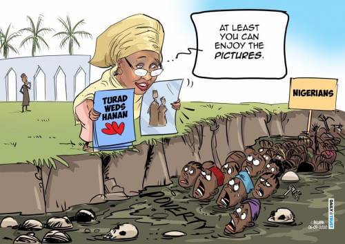 Aisha Buhari Reacts To Daily Trust Cartoon On Hanan's Wedding (1)