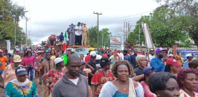 Obaseki leads Edo PDP in triumphant procession in Benin
