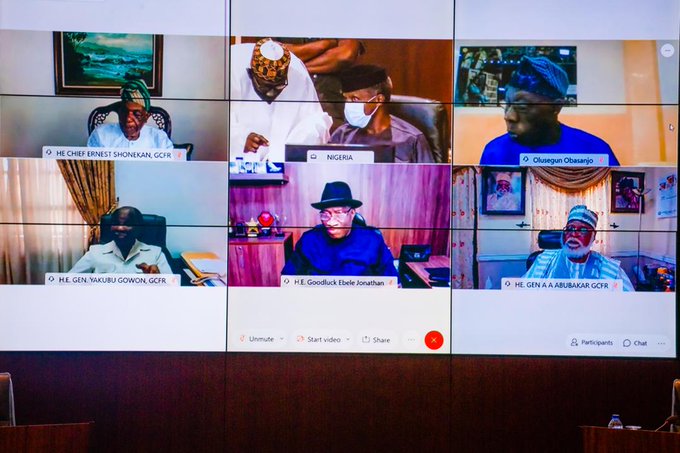 Buhari, Gowon, Obasanjo, other former leaders meet