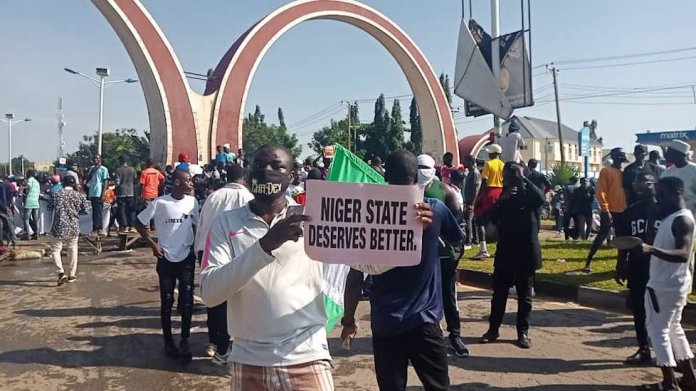 Protest In Minna, Niger State Over Lack Of Social Amenities And Banditry