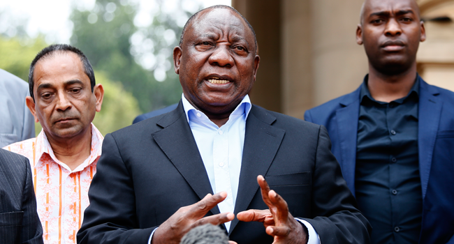 South African President Ramaphosa In Self-Quarantine