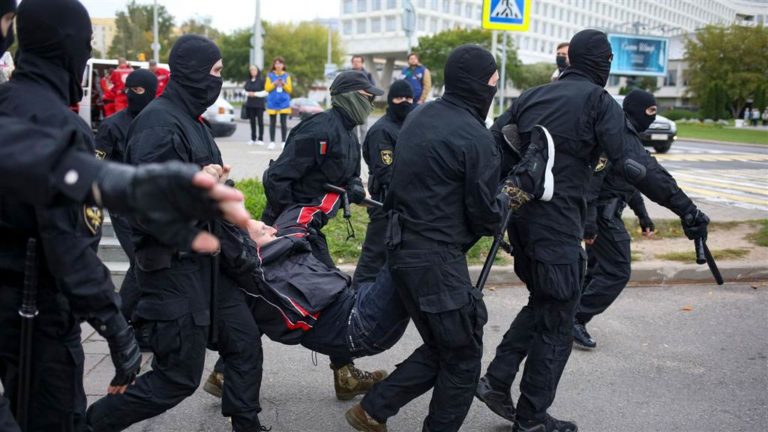 Belarus Police Fire In The Air, Detain Protesters