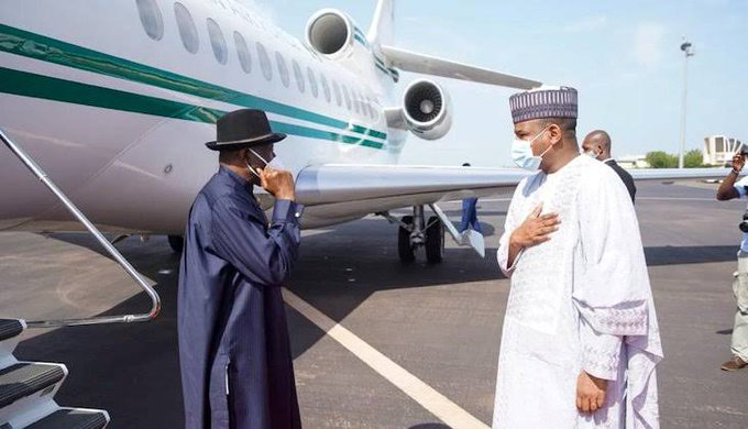 Jonathan Arrives In Bamako For ECOWAS Assignment