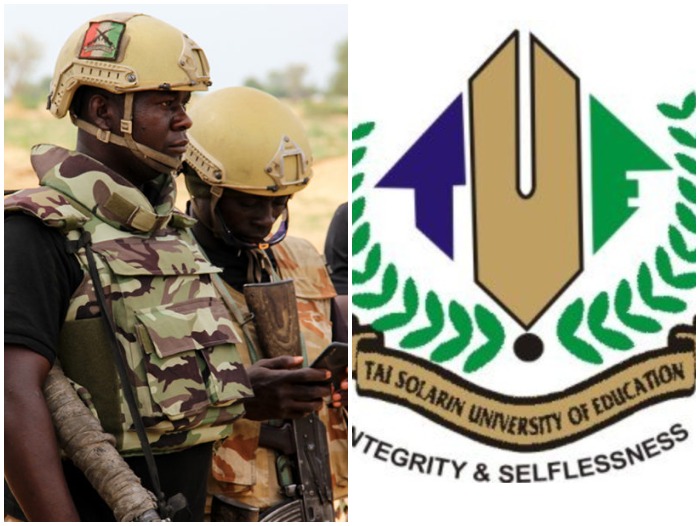 Protest In TASUED As Soldiers Invade School Attack Students