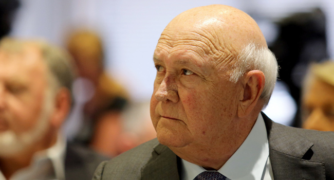 South Africa’s Last White President, dE Klerk Is Dead