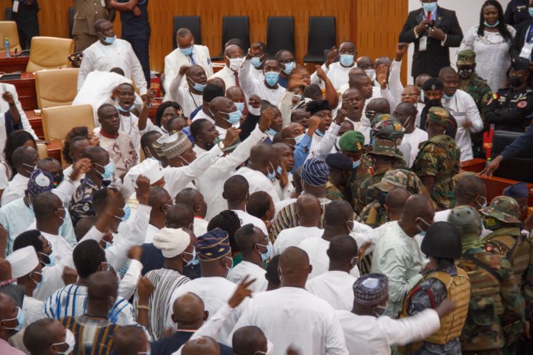 Lawmakers Exchange Blows In Ghana Over Electronic Tax Bill