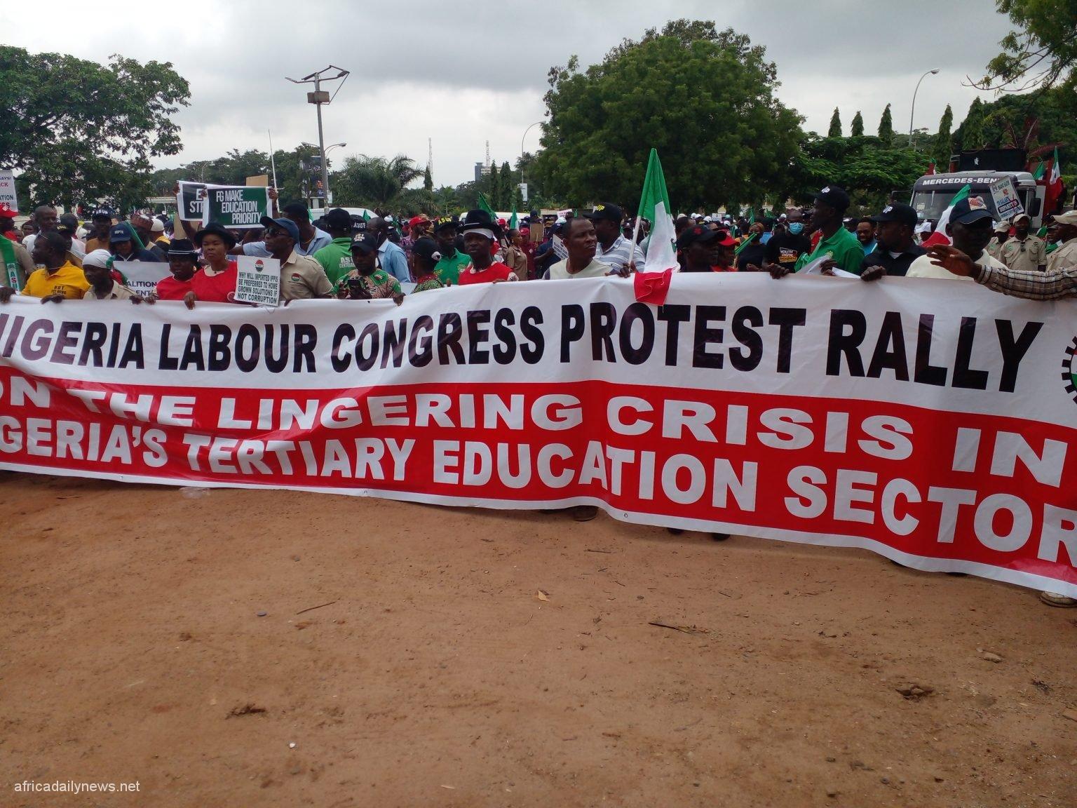 NLC Proceeds With Fresh Mega Rally In Abuja Over Varsities Strike