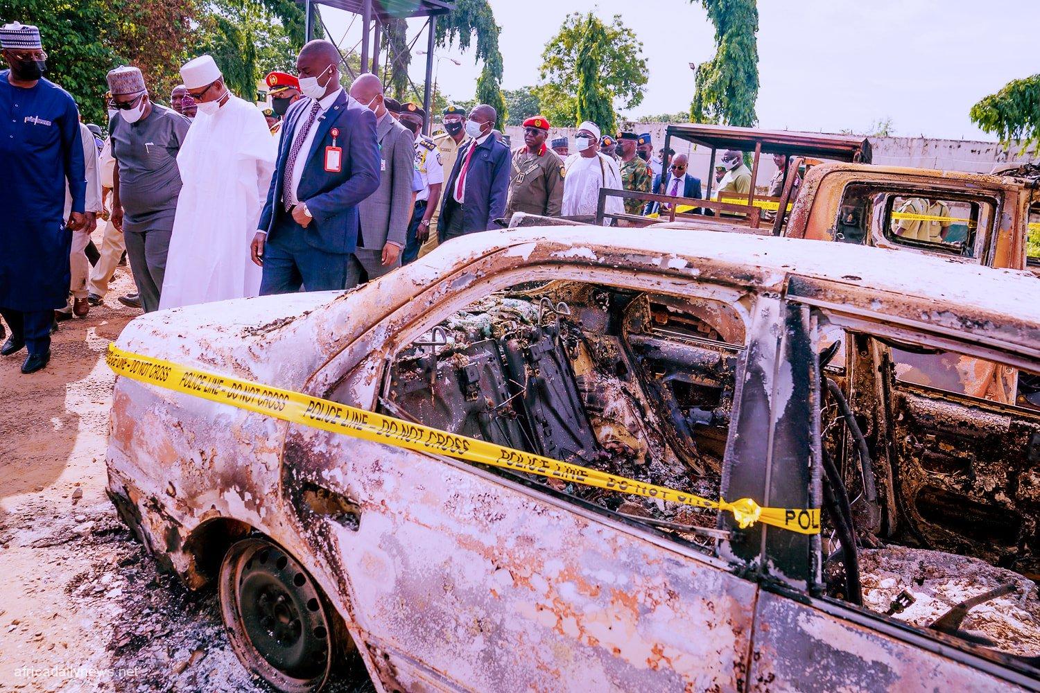 Buhari Finally Reacts To Kuje Prison Break After Visit To Prison