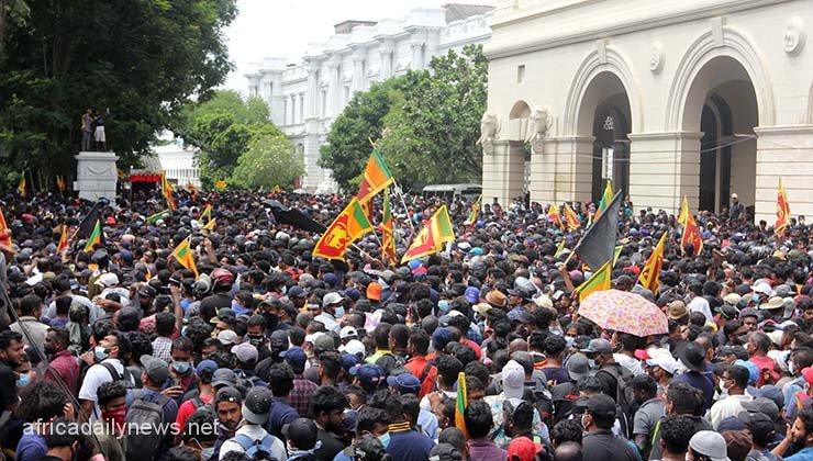Sri Lanka Leader Takes Off As Protesters Storm Home, Office