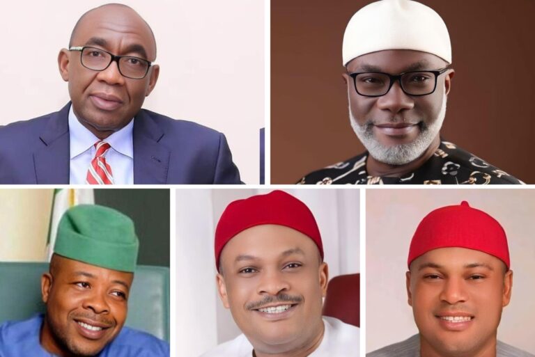 Top, From L-R: Sir Jude Ejiogu, Senator Ezenwa Onyewuchi Bottom: L-R: Sir Emeka Ihedioha, Senator Samuel Anyanwu, Dr. Macdonald Ebere