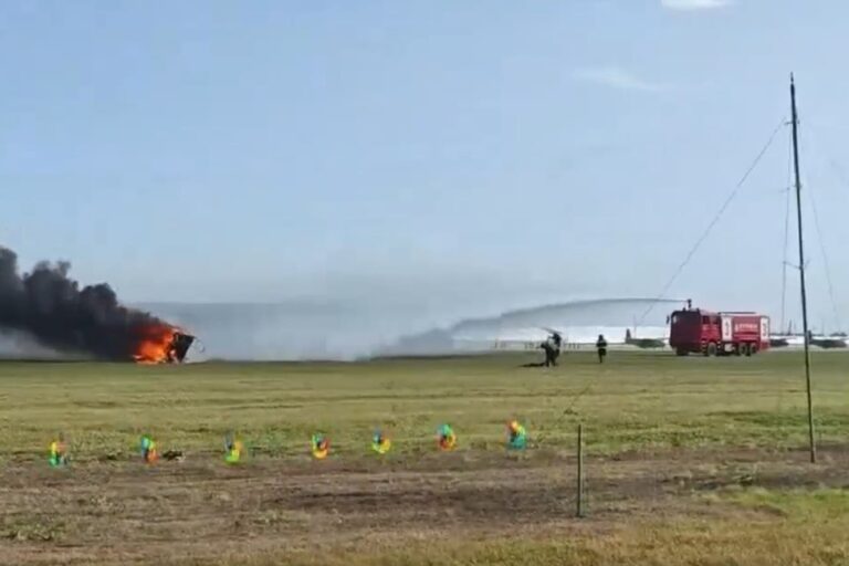 Flying Car Collision At China Airshow Rehearsal Sparks Fire