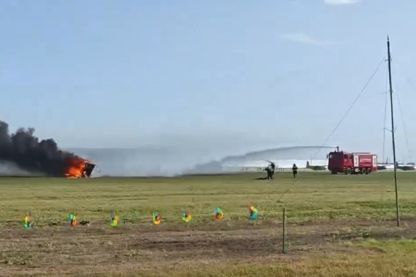 Flying Car Collision At China Airshow Rehearsal Sparks Fire