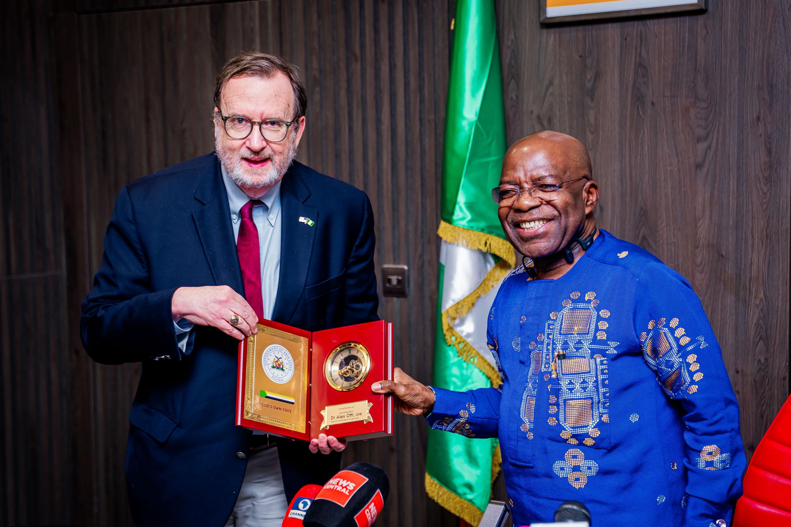 US Ambassador To Nigeria Praises Alex Otti’s Governance In Abia