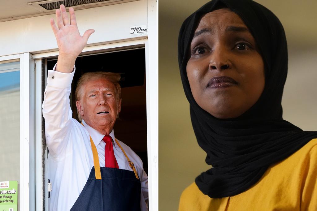 Trump Mocks Rep. Ilhan Omar With McDonald’s Drive-Thru Image