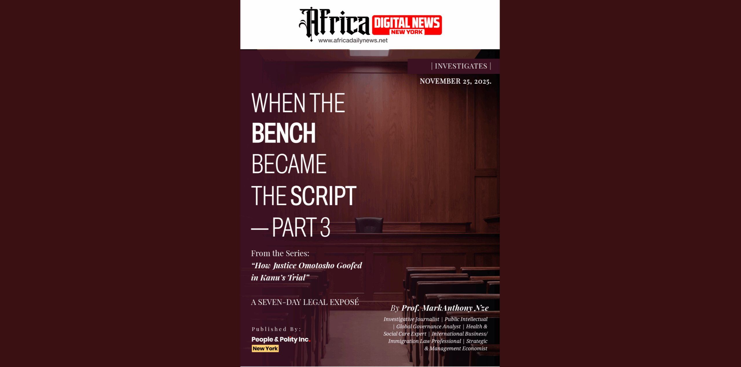 When The Bench Became The Script—Part 3