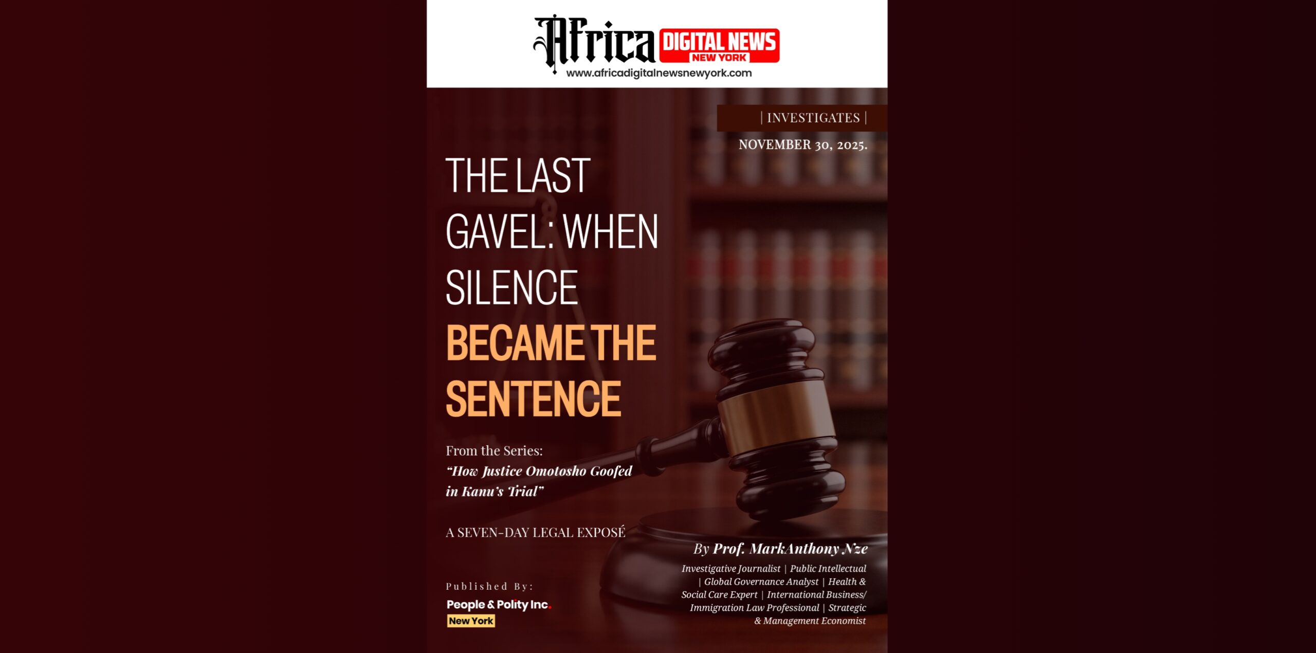 The Last Gavel: When Silence Became The Sentence