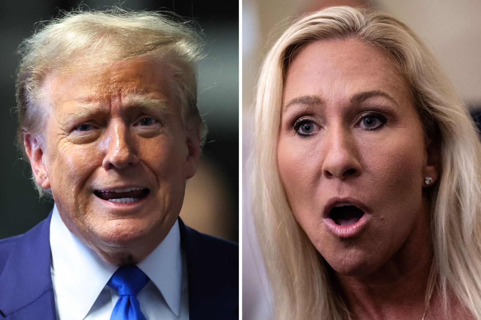 Donald Trump, Marjorie Taylor Greene Clash Ahead Of Midterms