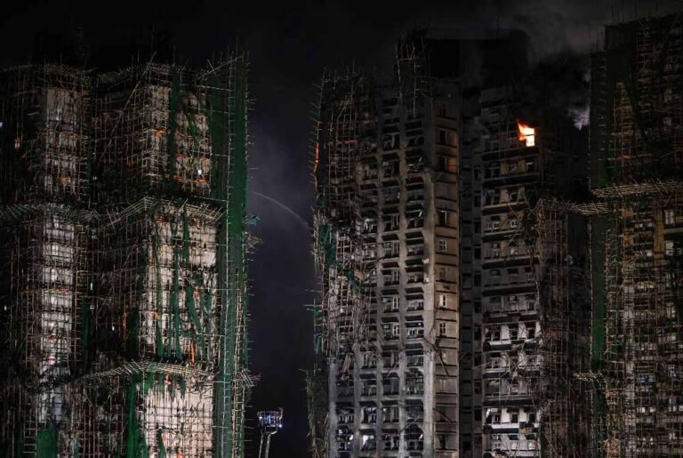 Hong Kong Fire Death Toll Rises To 128 As Eight More Arrested