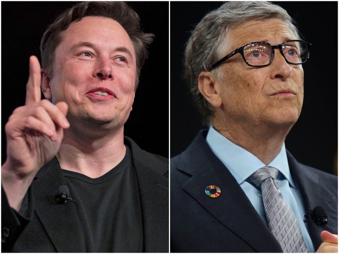 Elon Musk Revives Feud With Microsoft Gates Over Tesla Short