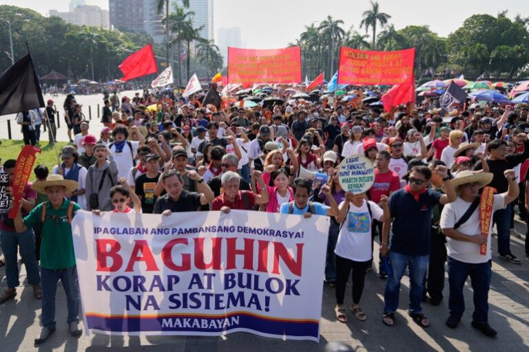 Mass Protests In Manila Demand Marcos Resign Amid Scandal