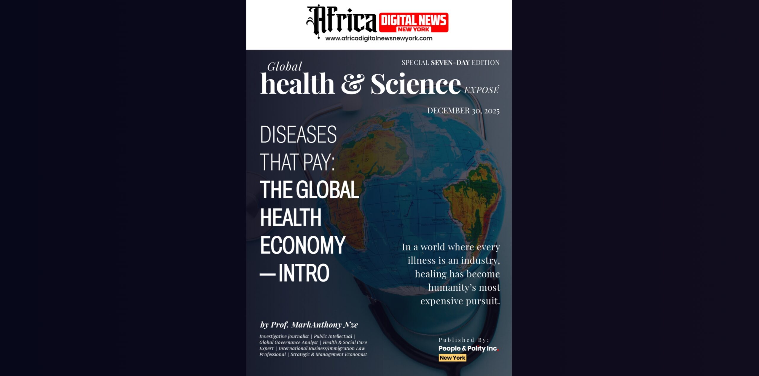 Diseases That Pay: The Global Health Economy—Intro