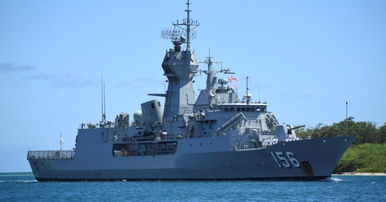Australian Frigate Transits Taiwan Strait, Shadowed By China, Taiwan